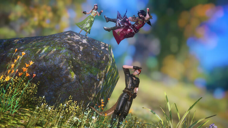 The boys are fighting. By: naoto @ Ruder on Discord.