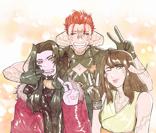 Sweet siblings. By: mabbofu @https://ko-fi.com/mabbofu/commissions